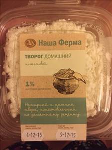 Наша Ферма Творог Домашний 1%