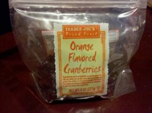 Trader Joe's Orange Flavored Cranberries Dried Fruit