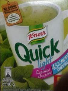 Knorr Quick Light Espinaca a la Crema