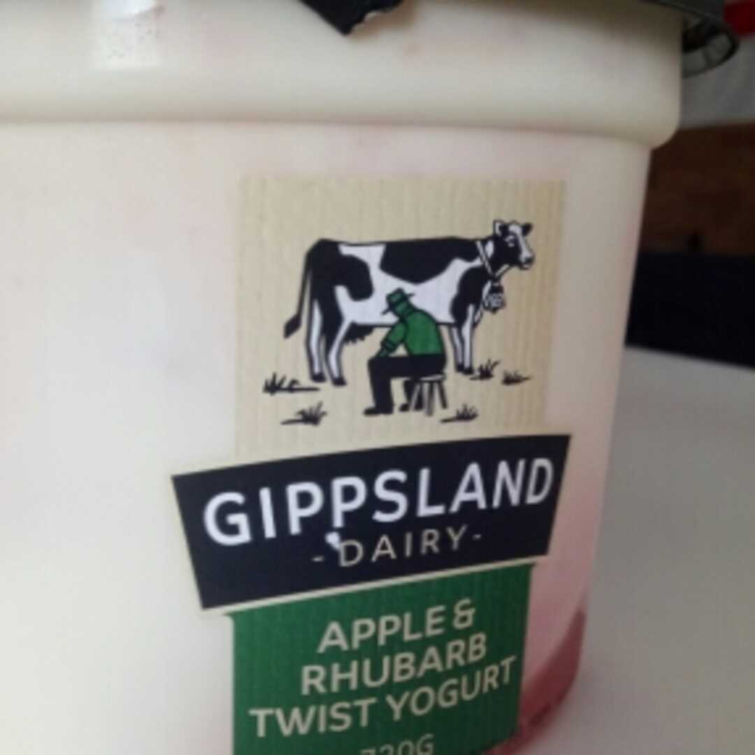 Gippsland Dairy Apple & Rhubarb Twist Yogurt