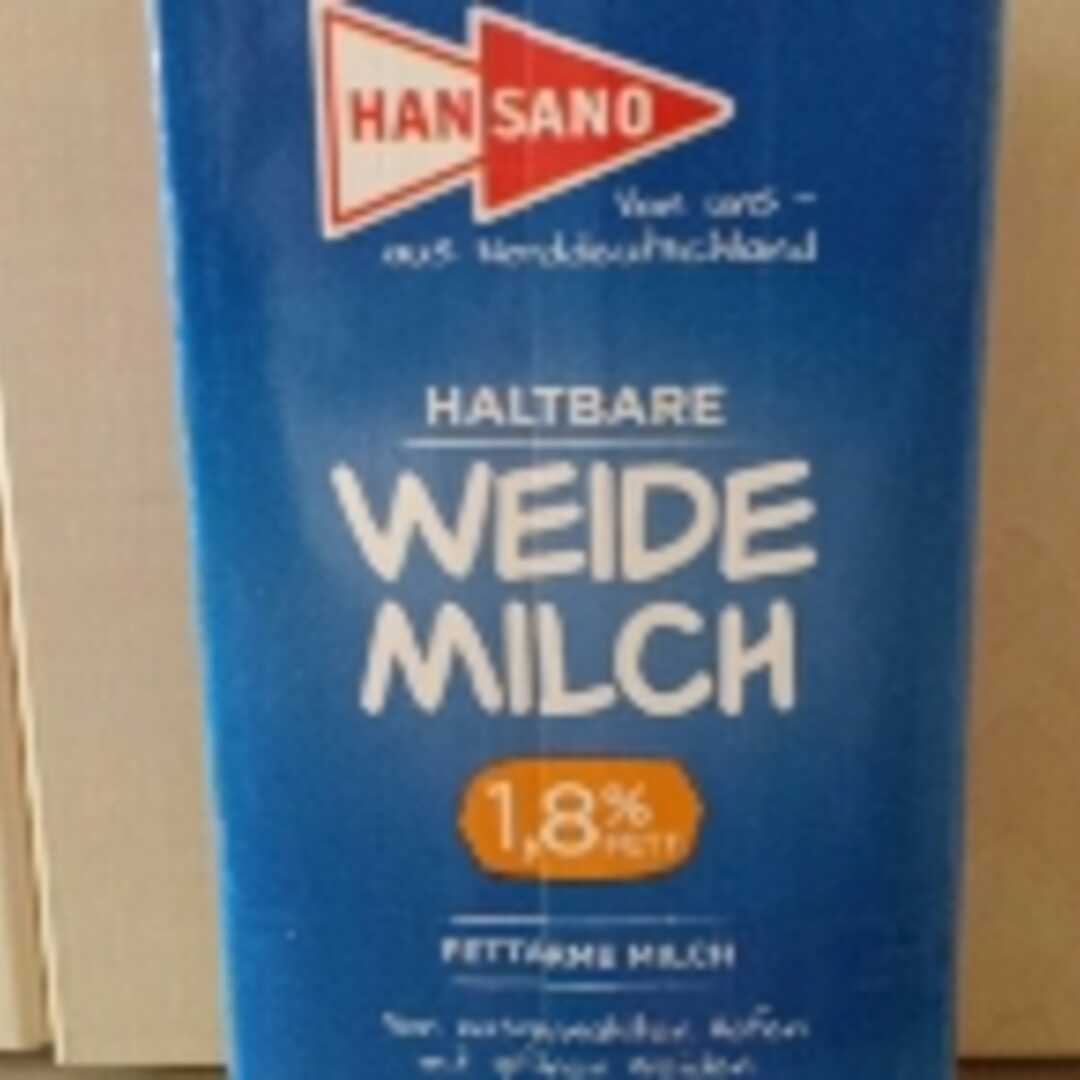 Hansano Weidemilch 1,8%