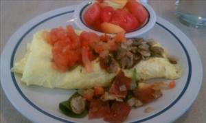 IHOP Simple & Fit Spinach, Mushroom & Tomato Omelette with Fresh Fruit