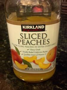 Peaches (Solids and Liquids, Light Syrup Pack, Canned)