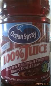 Ocean Spray 100% Juice Cranberry Pomegranate Cherry