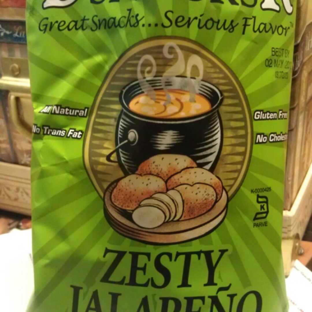 Deep River Snacks Zesty Jalapeno Kettle Cooked Potato Chips