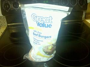 Great Value 100% Pure Beef Hamburger Patties