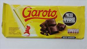 Garoto Chocolate Meio Amargo