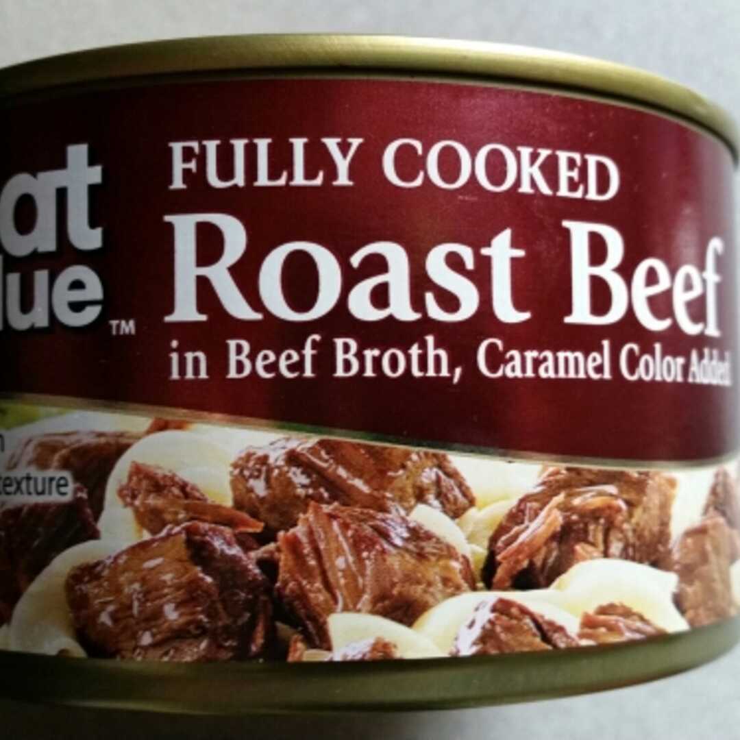Great Value Fully Cooked Roast Beef in Beef Broth, Caramel Color Added
