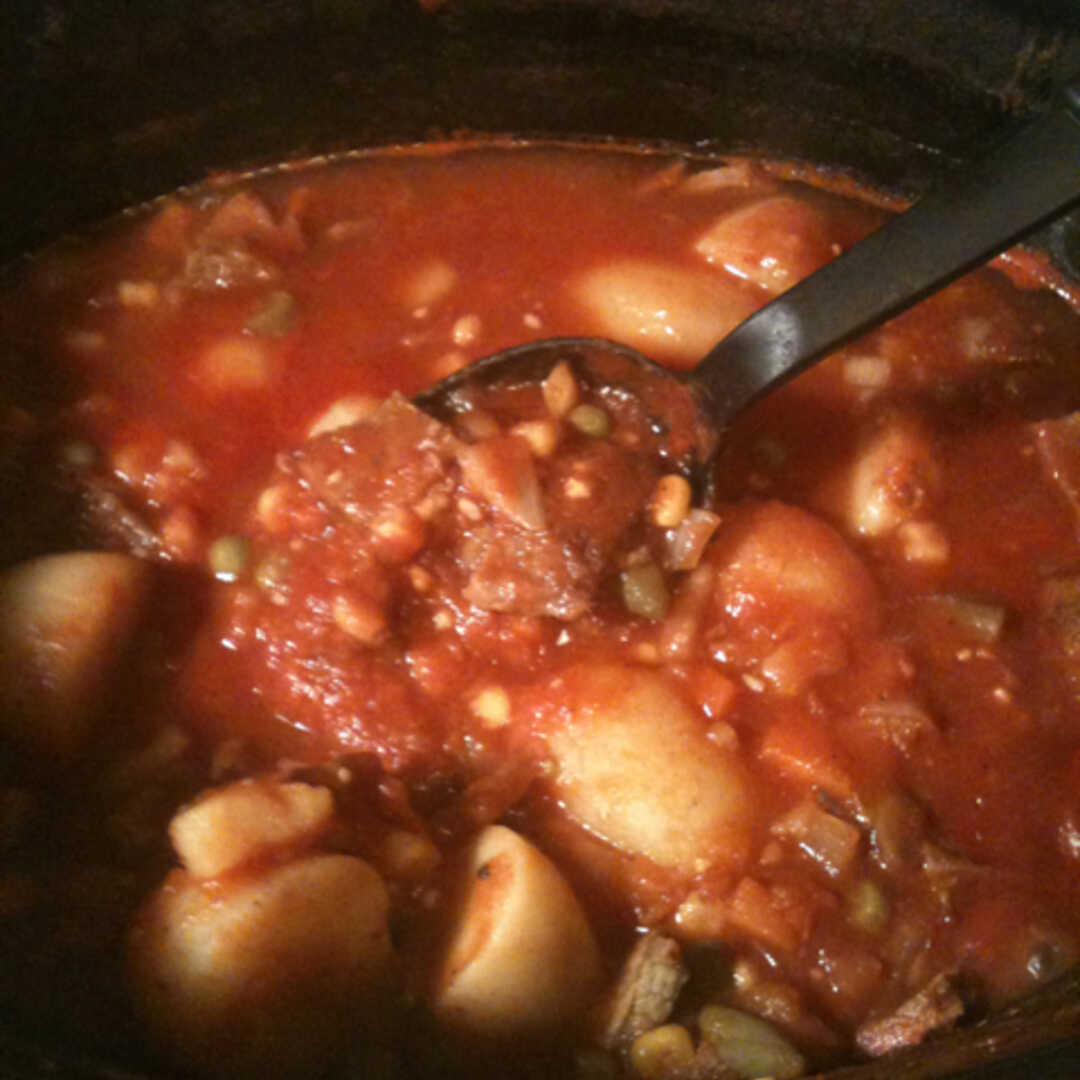 Beef Stew with Potatoes in Tomato-Based Sauce