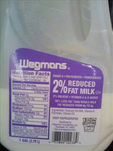 Wegmans Grade A 2% Reduced Fat Milk