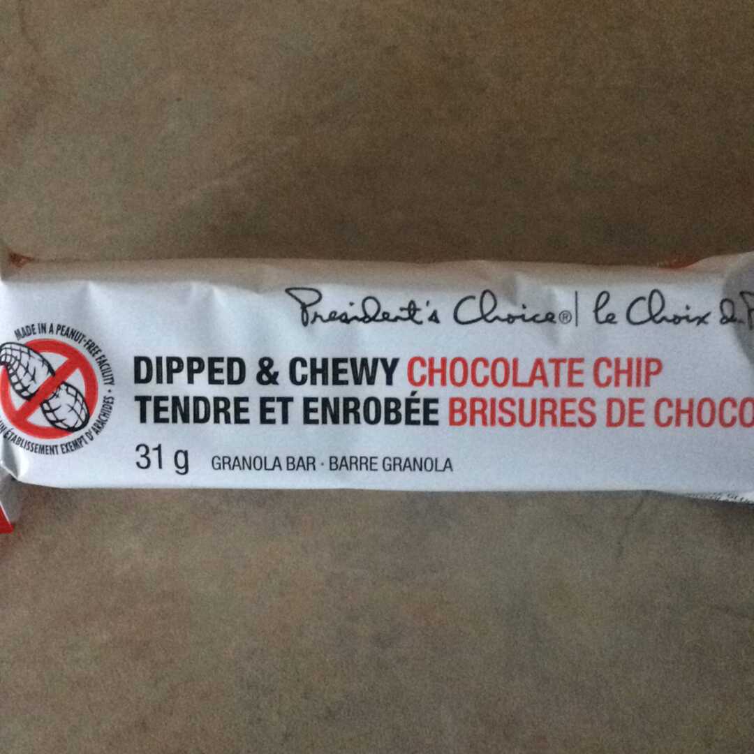 President's Choice Dipped & Chewy Chocolate Chip Granola Bar