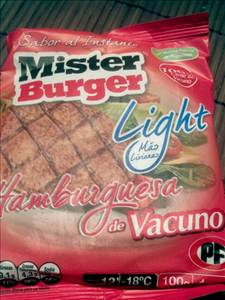 Mister Burger Hamburguesa Vacuno Light