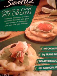 Savoritz Garlic & Chive Pita Crackers