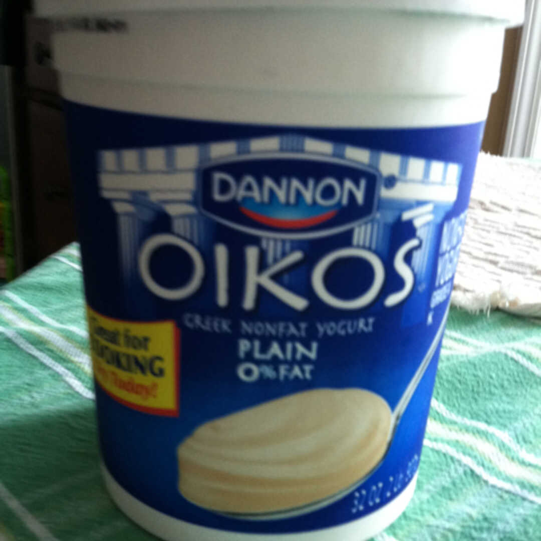 Dannon Oikos Greek Nonfat Yogurt - Plain (Container)