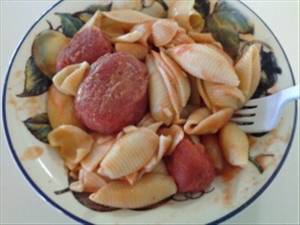 Meatless Pasta with Tomato Sauce