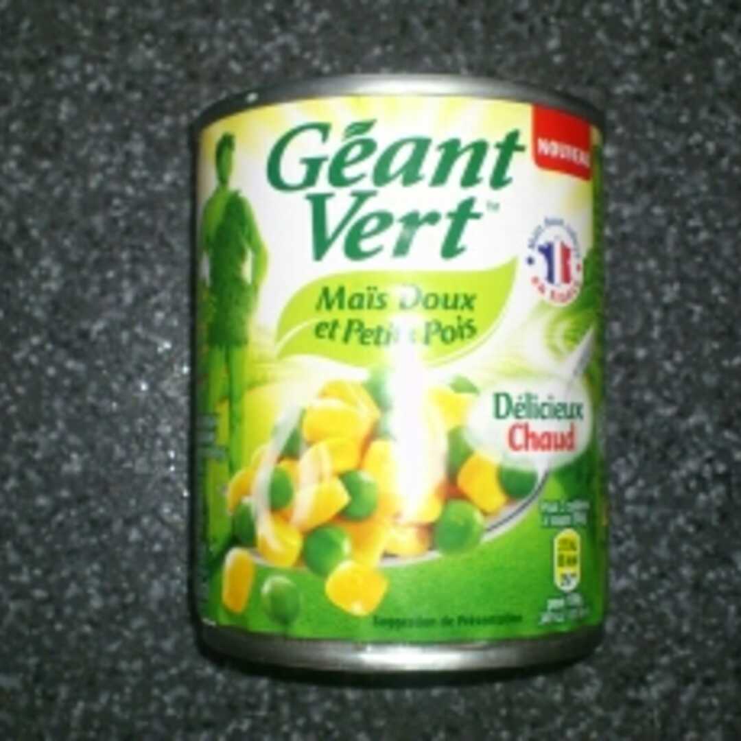 Géant Vert Maïs Doux et Petits Pois