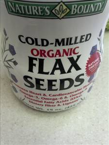 Nature's Bounty Organic Cold-Milled Flax Seeds