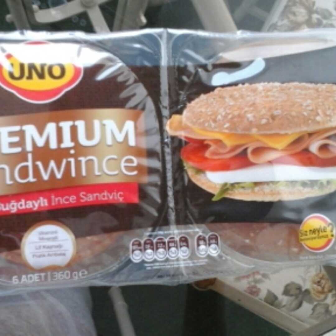 Uno Tam Buğday Unlu İnce Sandviç Ekmeği
