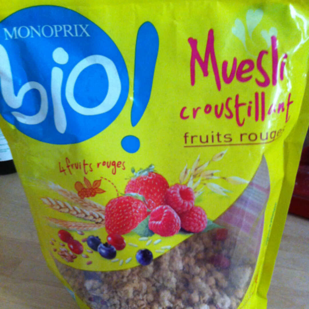 Monoprix Bio Muesli Croustillant Fruits Rouges