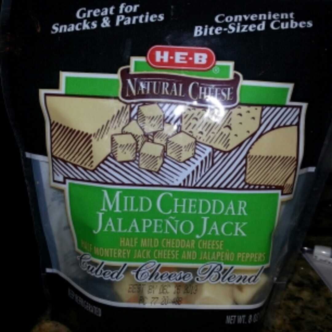 HEB Mild Cheddar Jalapeno Jack Cubed Cheese Blend