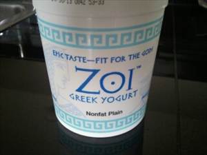 Zoi Greek Yogurt Nonfat Plain Greek Yogurt