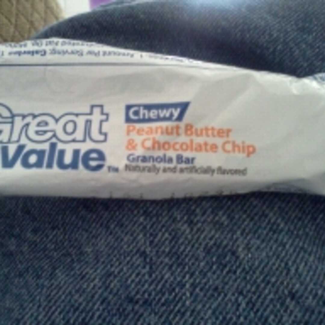Great Value Chewy Granola Bars - Peanut Butter & Chocolate Chip
