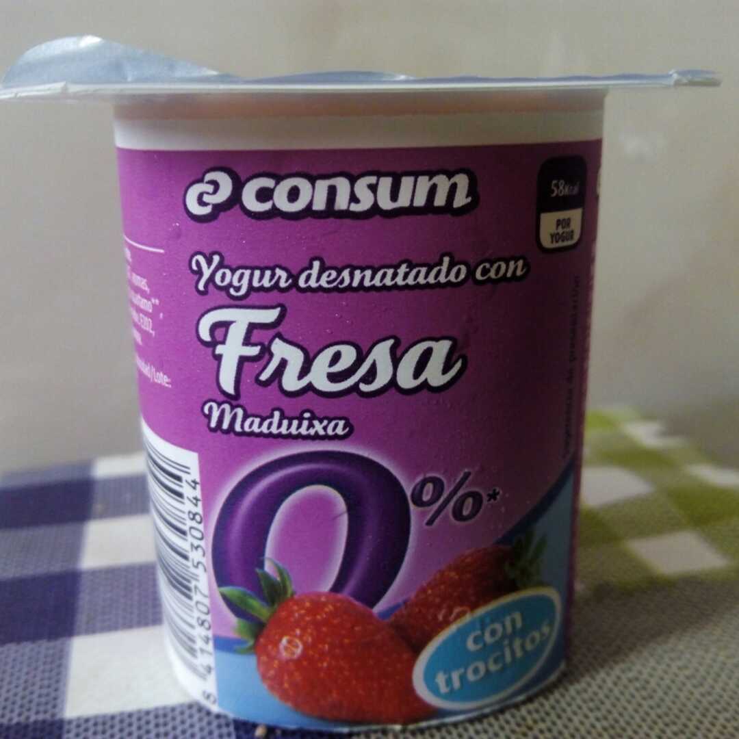 Consum Yogur Desnatado Fresa