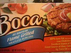 Boca All American Flame Grilled Meatless Burgers