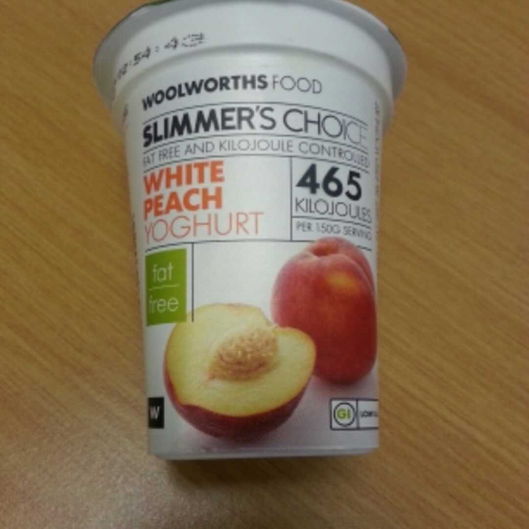 Woolworths Slimmers Choice White Peach Yoghurt