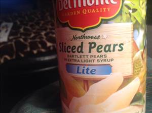 Del Monte Sliced Lite Bartlett Pears in Extra Light Syrup