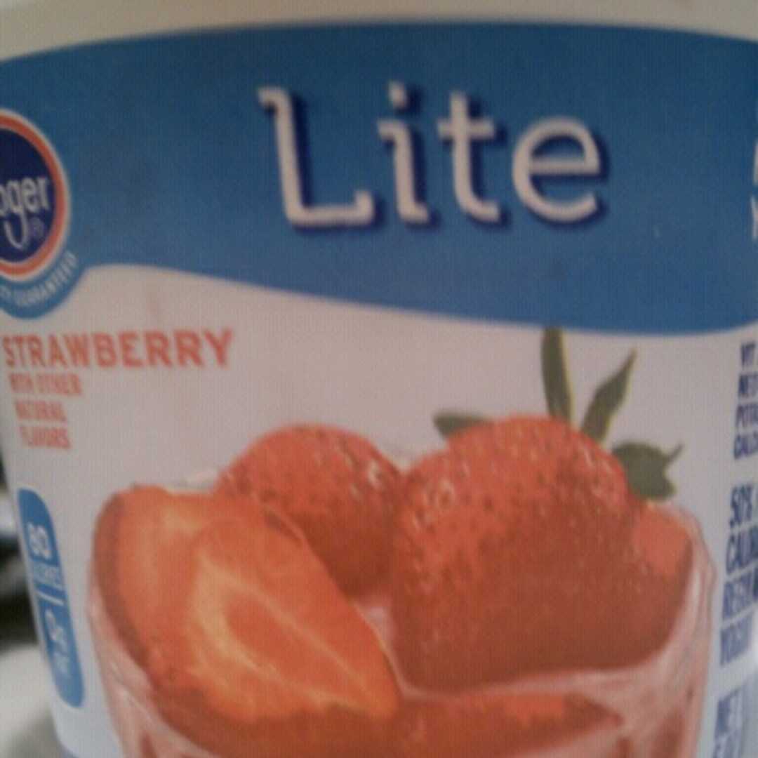 Kroger Lite Nonfat Strawberry Yogurt (Container)