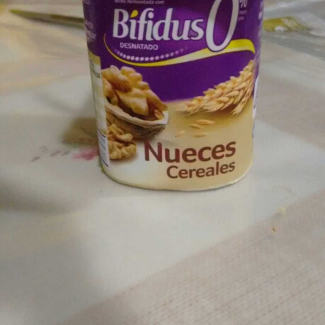 Hacendado Yogur Bifidus Desnatado Nueces y Cereales