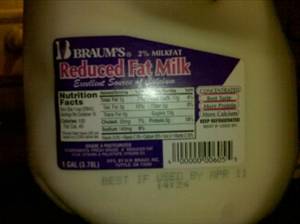 Braum's Reduced Fat Milk