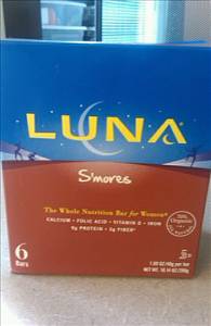 Luna Whole Nutrition Bar for Women - S'mores