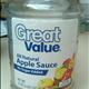Great Value Applesauce (No Sugar Added)