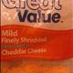 Great Value Mild Reduced Fat Cheddar Cheese