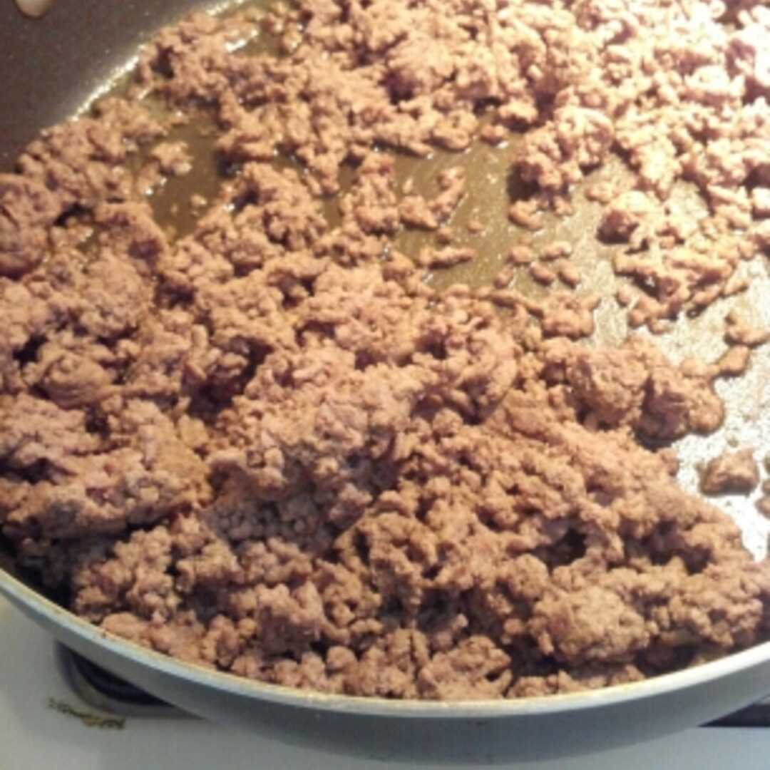 Ground Beef (80% Lean / 20% Fat, Patty, Cooked, Pan-Broiled)