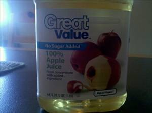 Great Value 100% Apple Juice