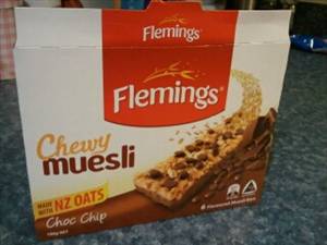 Flemings Chewy Muesli Bar - Choc Chip