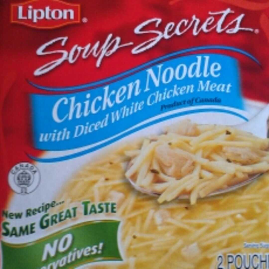 Lipton Soup Secrets - Chicken Noodle with Diced White Chicken Meat Soup Mix