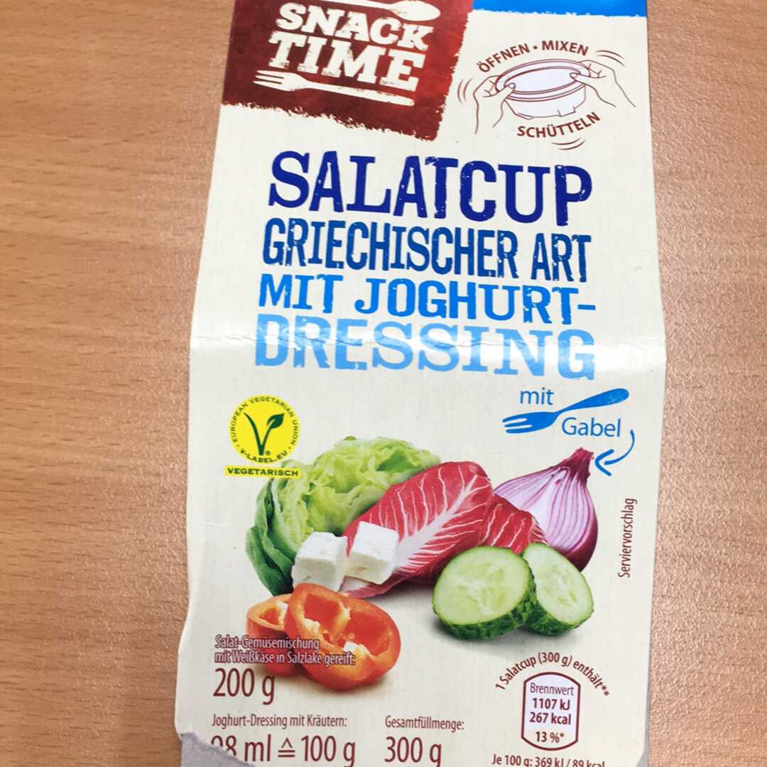 Snack Time Salatcup Griechischer Art mit Joghurt Dressing