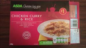 Asda Chicken Curry with Rice
