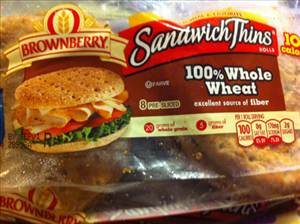 Brownberry 100% Whole Wheat Sandwich Thins
