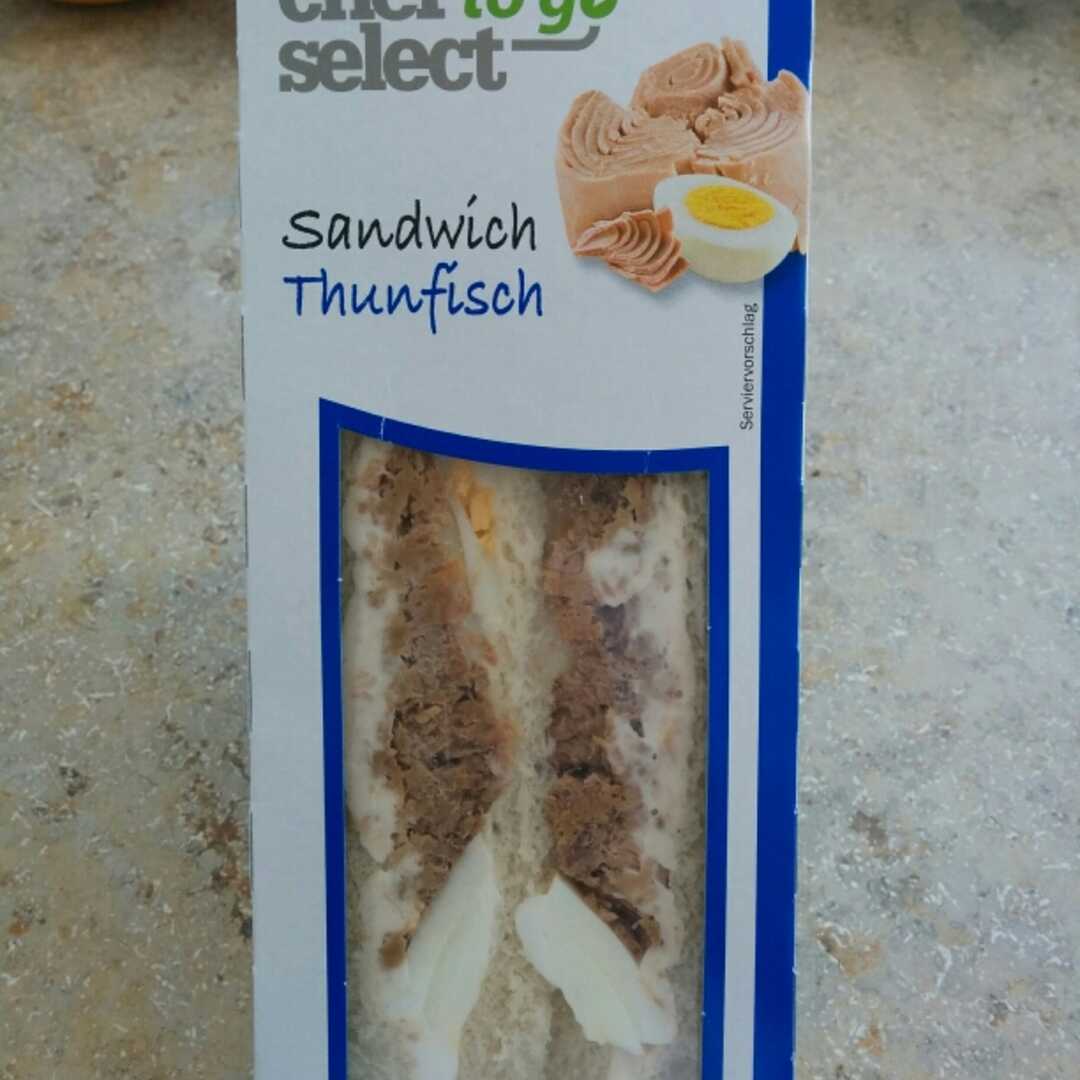 Kalorien in Chef Thunfisch Nährwertangaben Sandwich Select und