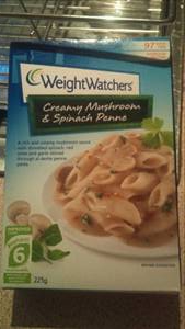 Weight Watchers Creamy Mushroom & Spinach Penne