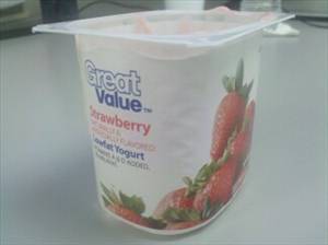 Great Value Lowfat Yogurt - Strawberry (6 oz)