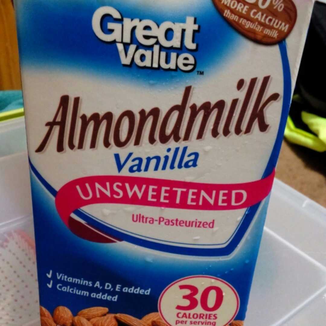 Great Value Almond Milk Vanilla Unsweetened