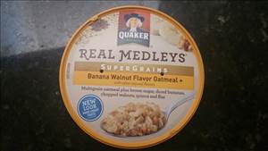 Quaker Real Medleys - Banana Walnut Oatmeal