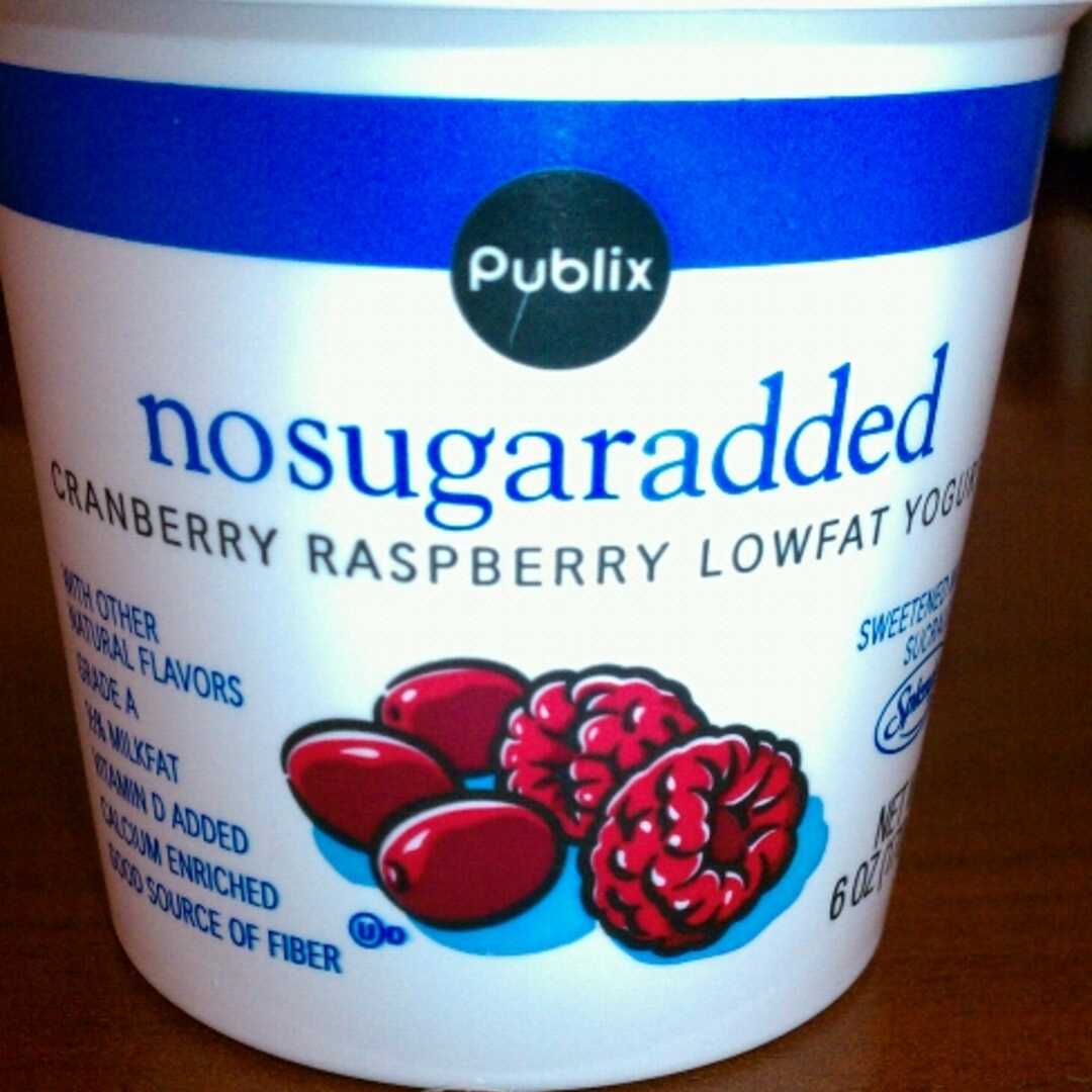 Publix No Sugar Added Lowfat Cranberry Raspberry Yogurt