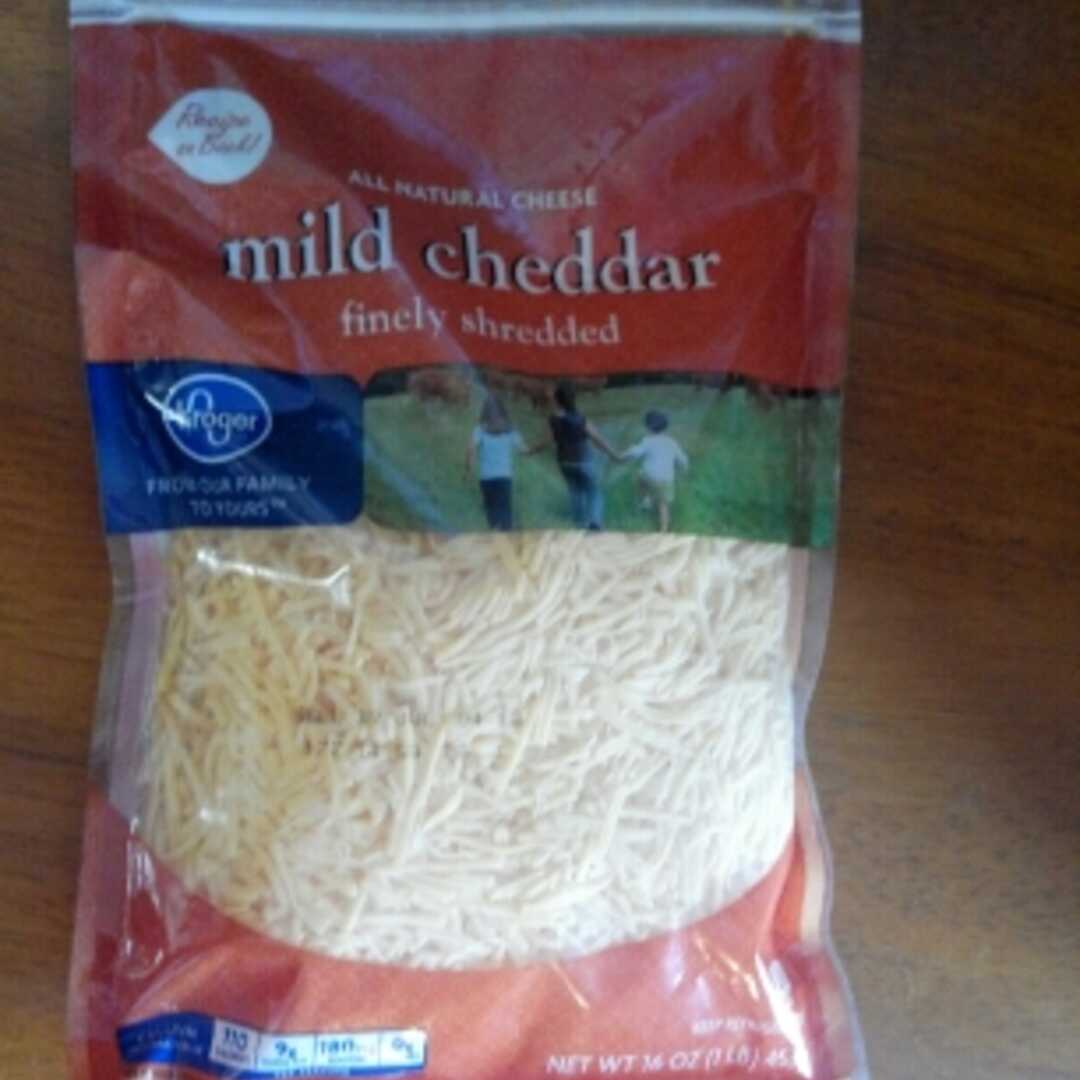 Kroger Mild Cheddar Cheese Shredded